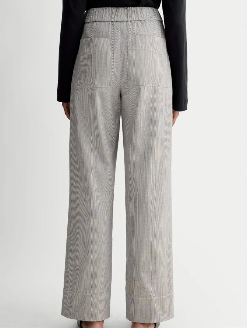 Everlane The Easy Pant Canvas Tan/Navy Organic Cotton - Picture 14 of 15